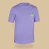 Bērnu UV aizsardzības sērfošanas T krekls, violets