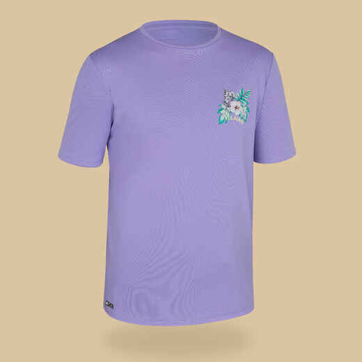 
      Bērnu UV aizsardzības sērfošanas T krekls, violets
  