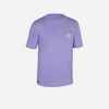 Kid's short-sleeved water T-shirt hibiscus purple