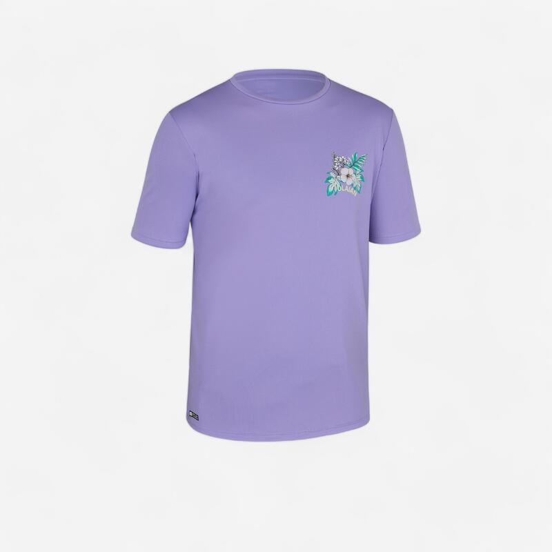 UV-Shirt kurzarm Kinder lila