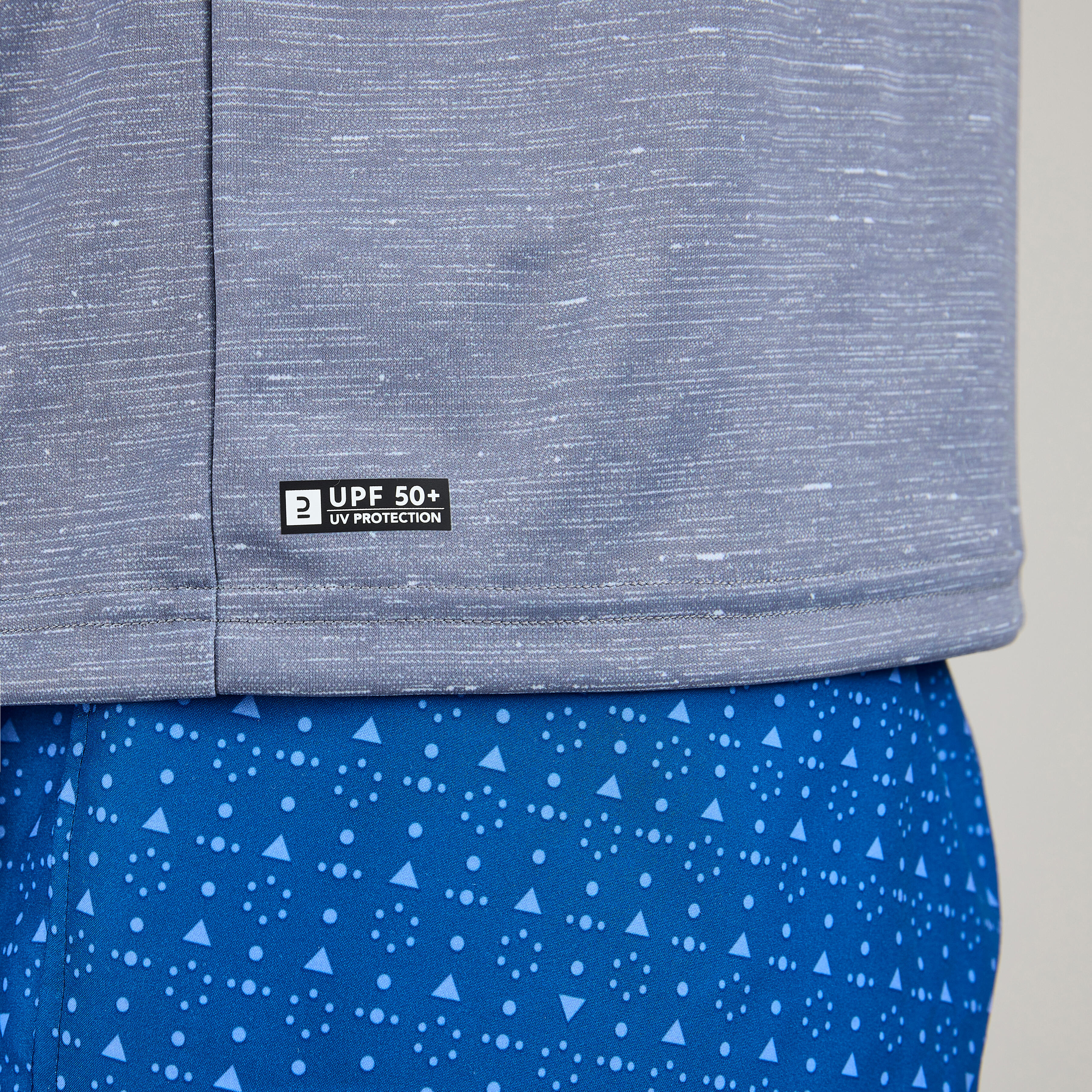 Men surfing short-sleeved UV Water T-Shirt top GREY