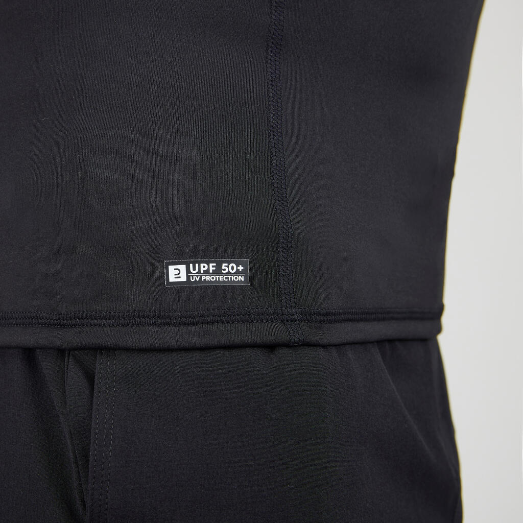 Meeste lühikeste varrukatega UV-kaitsega T-särk 500, kaitsevärvid/khaki