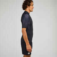 Men’s short-sleeved UV-protection surfing T-Shirt - 500 Black Beast