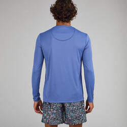 WATER TEE SHIRT top anti UV surf Manches Longues Eco Homme Blue