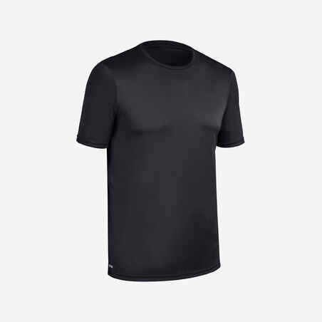 Camiseta Anti-UV Surf Hombre Manga Corta Eco Negro