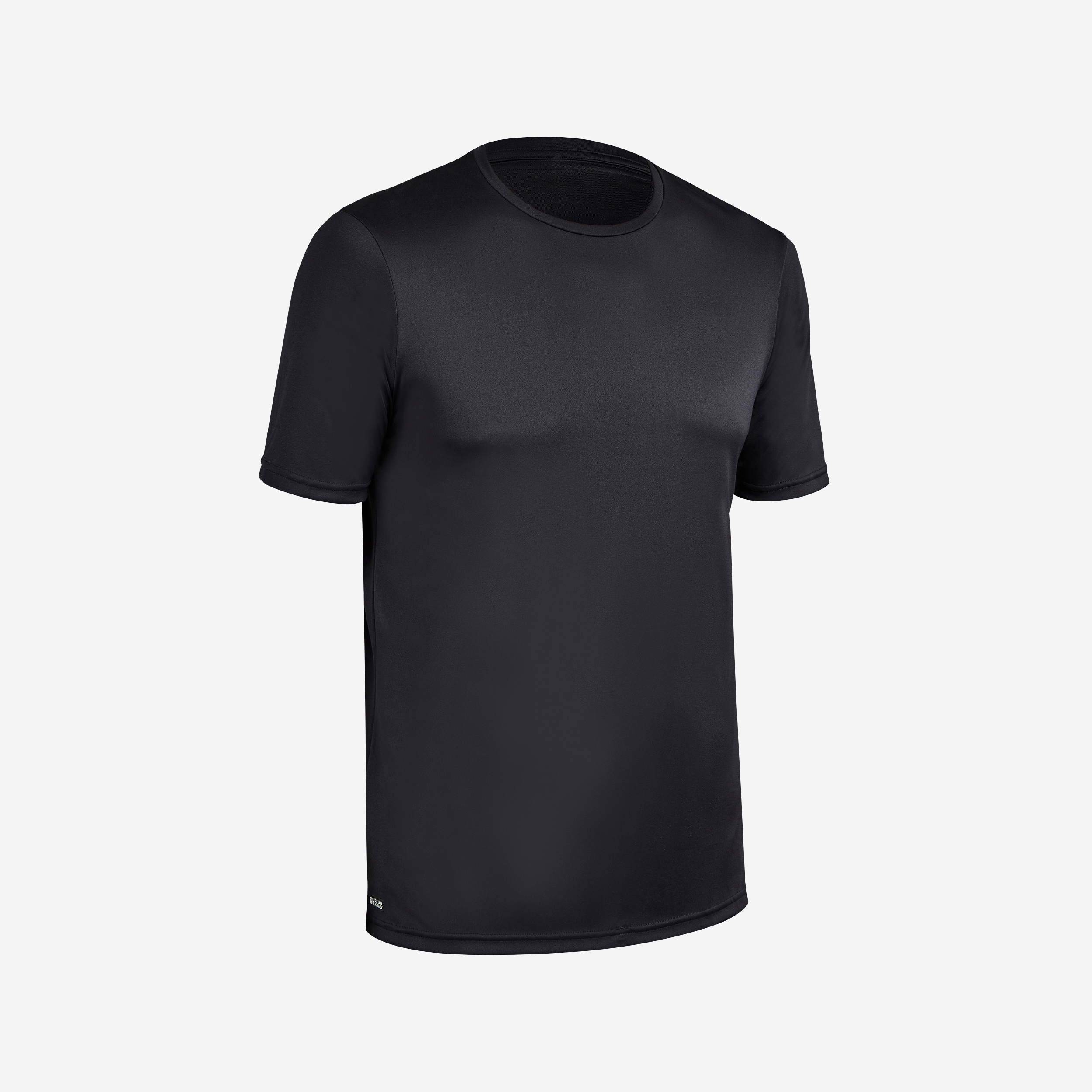 WATER TEE SHIRT top anti UV surf Manches Courtes Homme Noir pour les clubs et collectivites Decathlon Pro