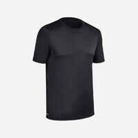 Men's surfing short-sleeved eco anti-UV WATER T-SHIRT black