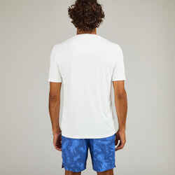 Men's surfing short-sleeve anti-UV WATER T-SHIRT - White