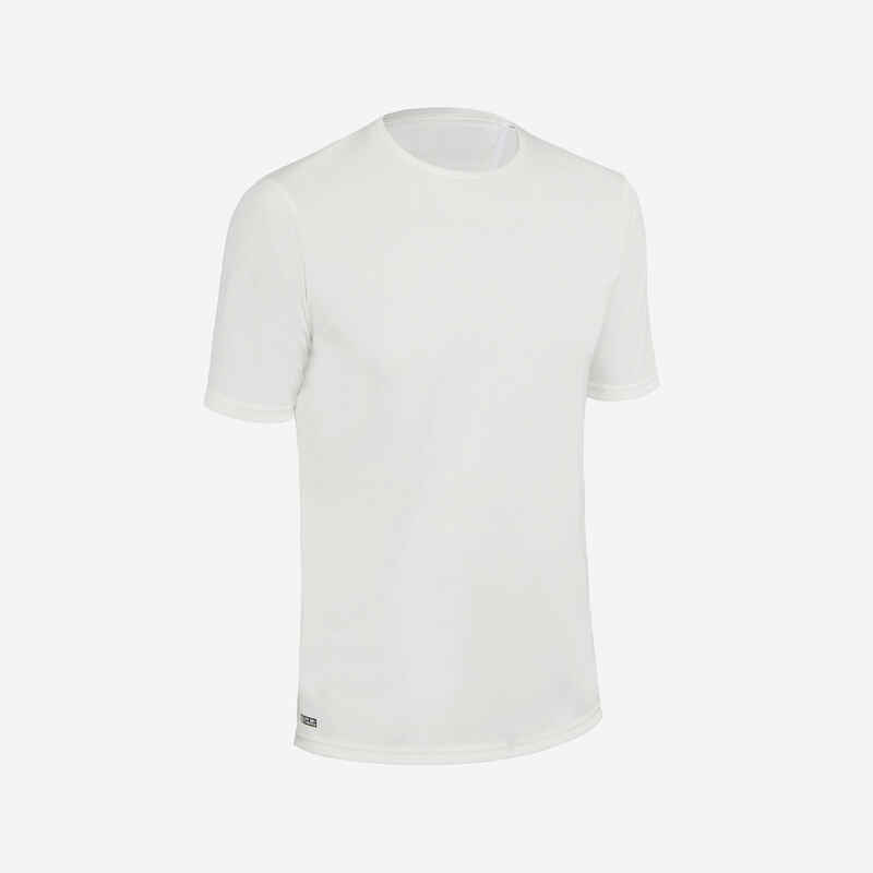 Men's surfing short-sleeve anti-UV WATER T-SHIRT - White