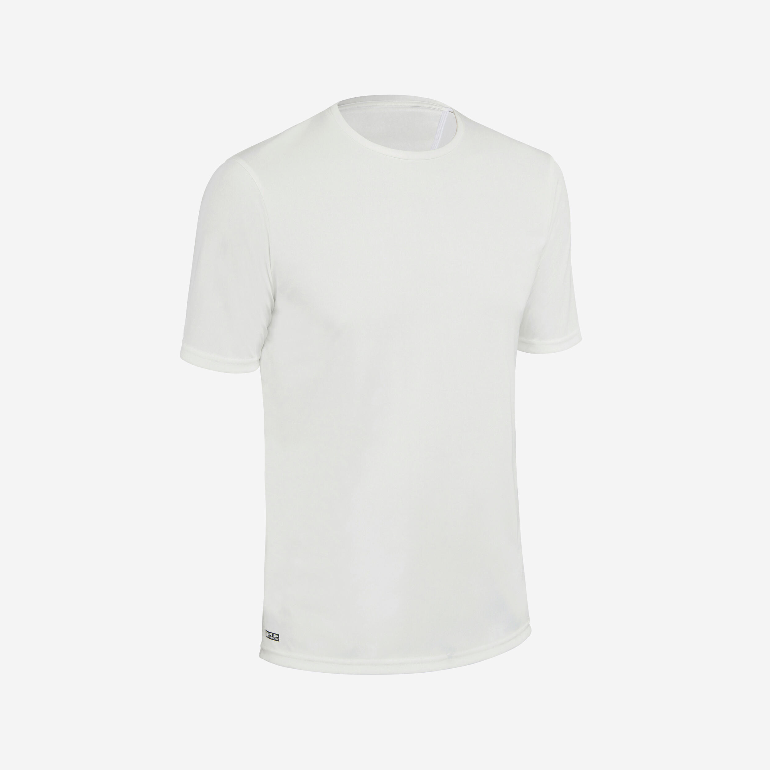 Olaian - Water Tee Shirt Top Anti Uv Surf Manches Courtes Homme Blanc - Top - Surf Bodyboard Ski Nautique - Beige - 52 2xl - Decathlon