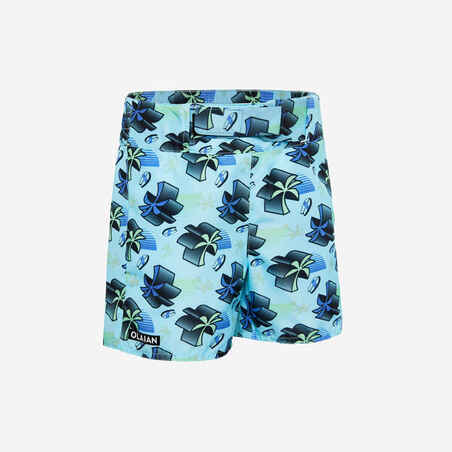 BOY'S SWIMMING SHORTS PALMITOS BLUE