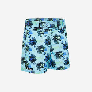 Bañador Niño corto surf azul palmitos