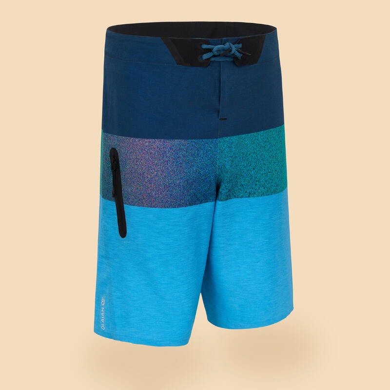 Zwemshort boardshort 900 blauw