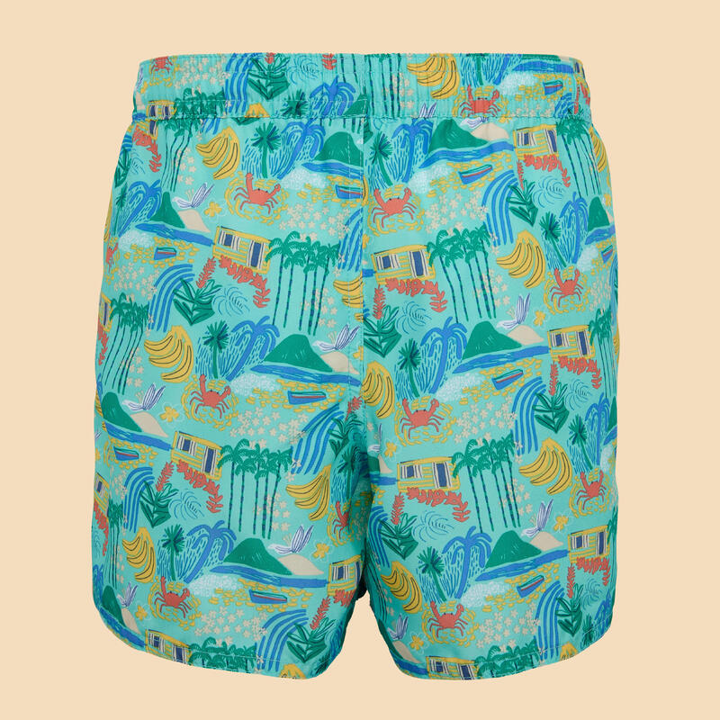 short de bain 100 turquoise