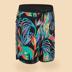 SHORT DE BAIN 500 NOIR VERT