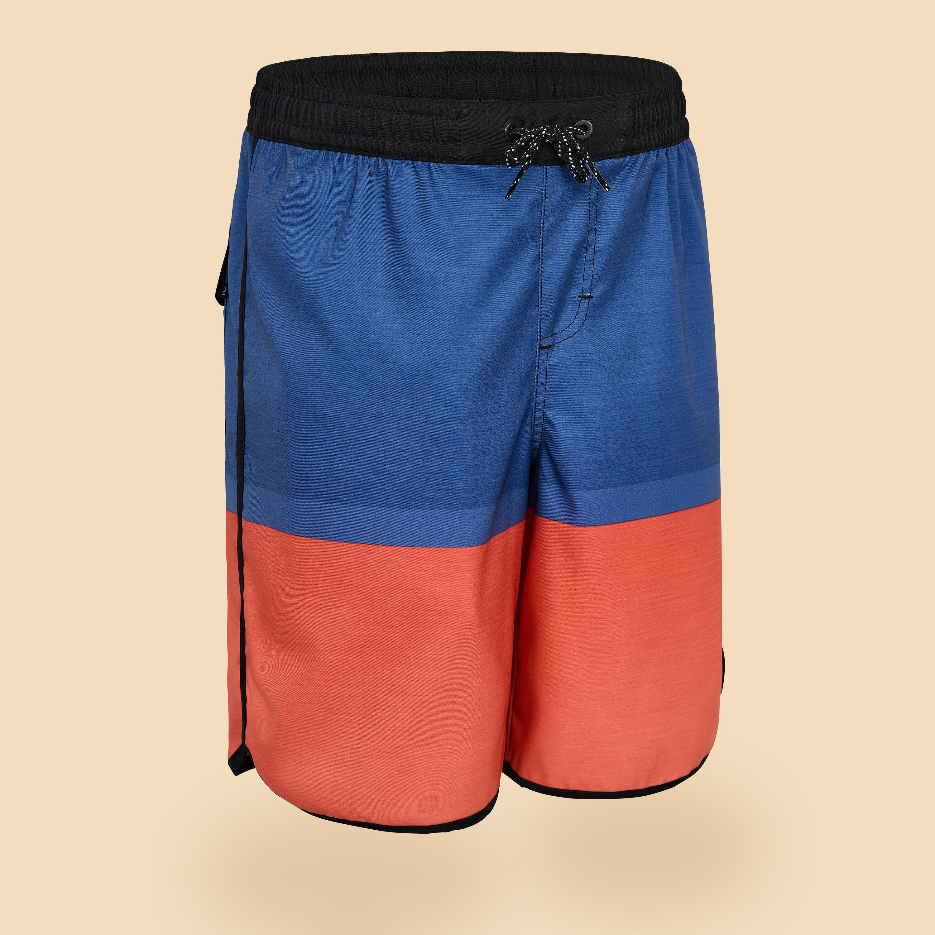 SWIM SHORTS 500 BLUE RED 1/10