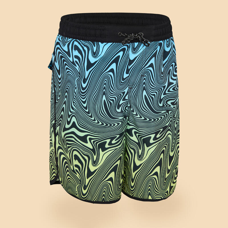 SHORT DE BAIN 500 BLEU WAVYWAVE