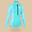 Uv-werend badpak met lange mouwen voor meisjes turquoise