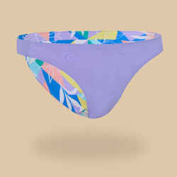 GIRL’S REVERSIBLE SWIMSUIT BOTTOMS 500 PURPLE