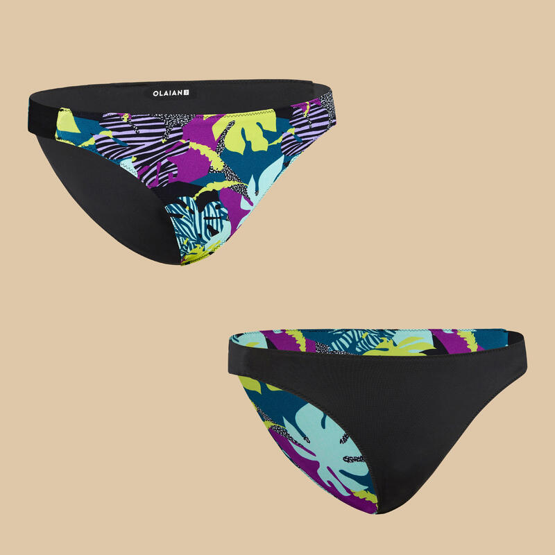 Braguita Bikini 500 Niña Negra Reversible