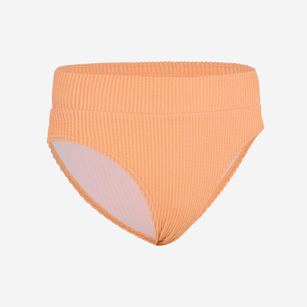 Girl's textured swimsuit bottom - 500 bao black