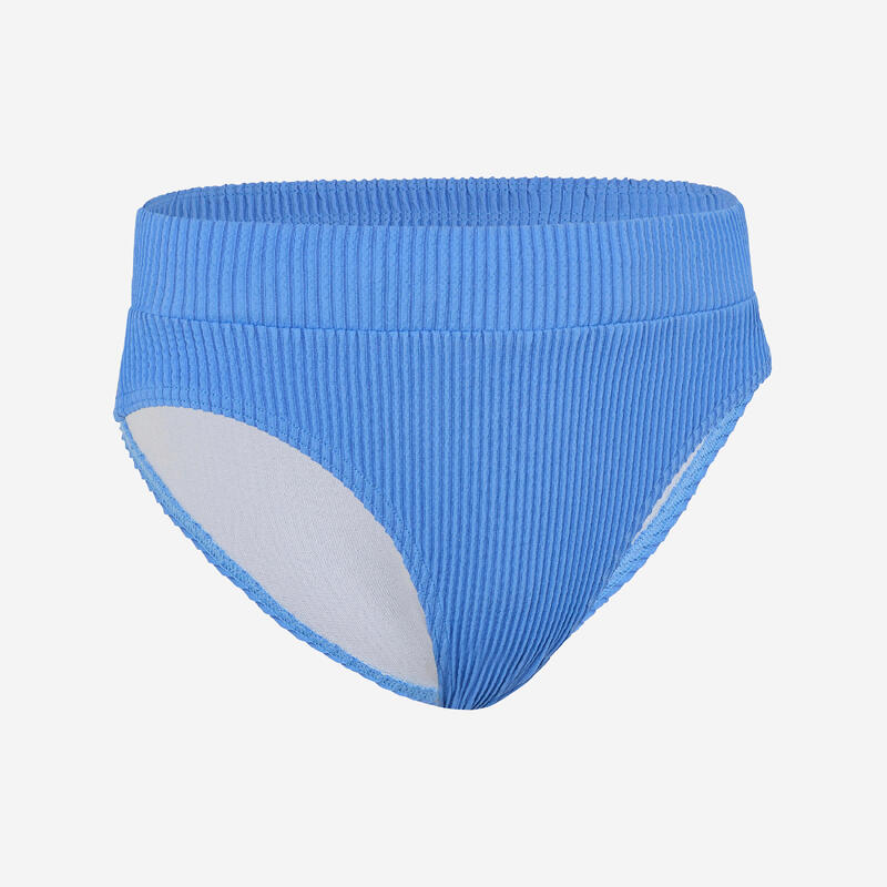 Bikini-Hose hohe Taille Mädchen BAO 500 lavendel 