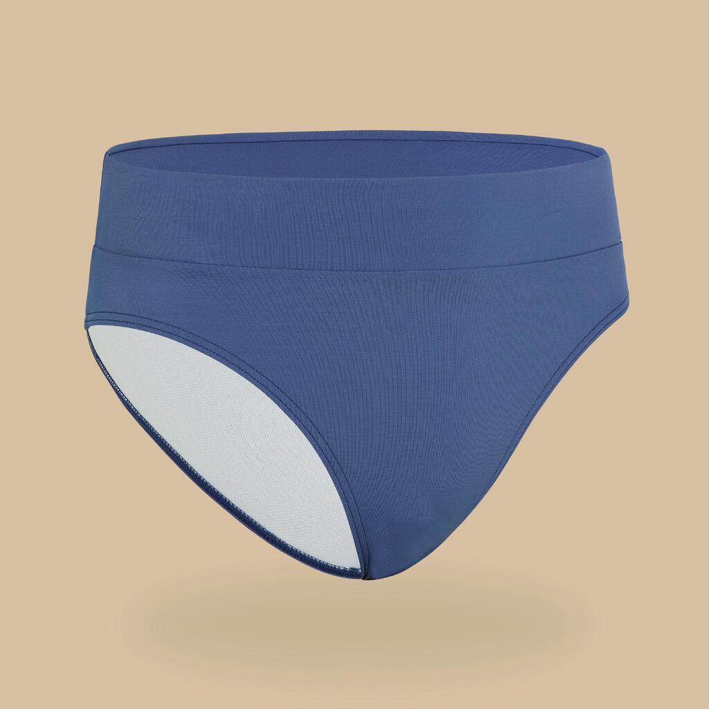 BAS DE MAILLOT DE BAIN TAILLE HAUTE BAO BLEU FILLE 500