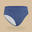 Cueca de bikini de Surf Bao 500 Menina Cintura subida Azul
