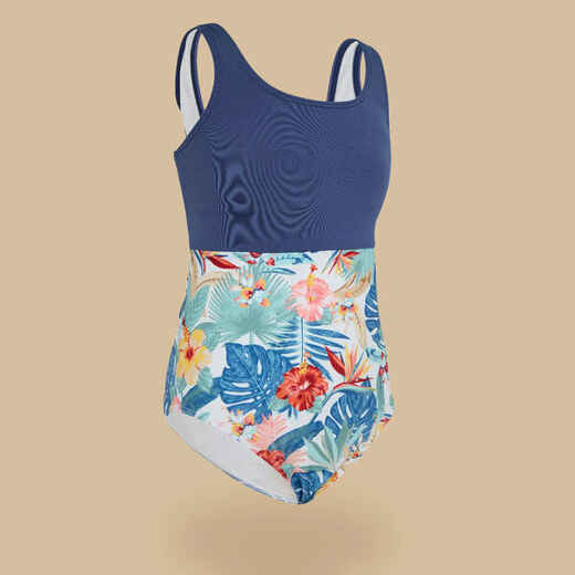 
      Jednodijelni kupaći kostim za djevojčice 500 ljubičasti
  