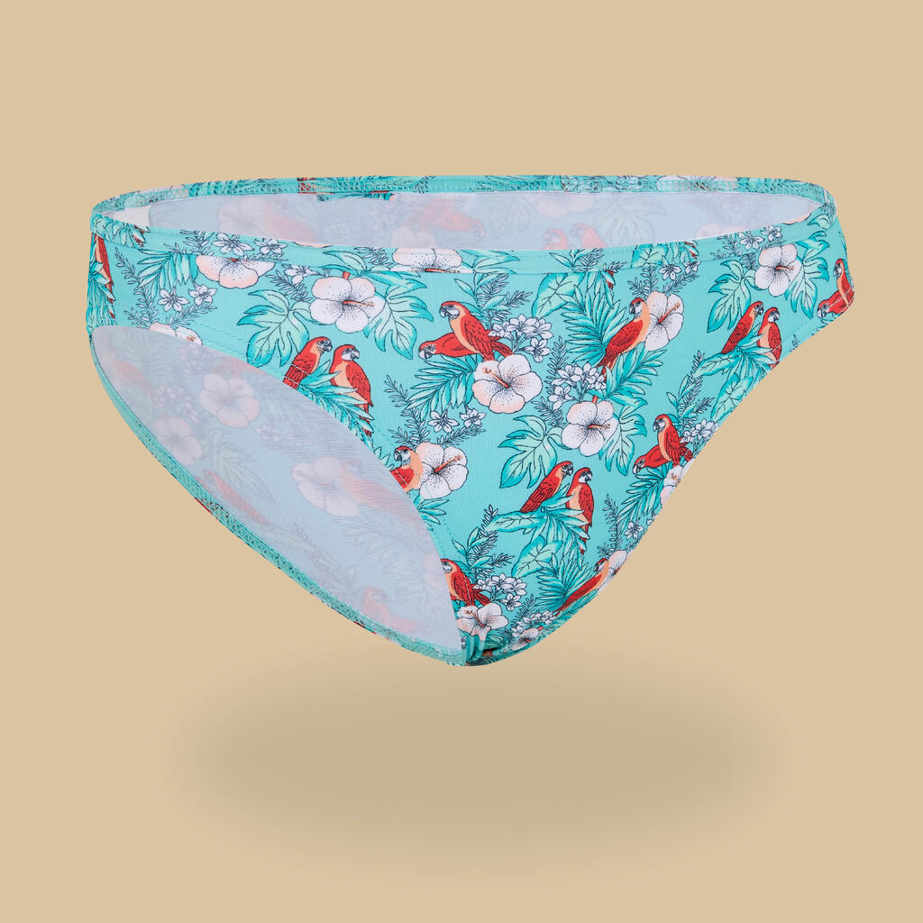 Girls' swimsuit bottoms - 100 Zeli coral