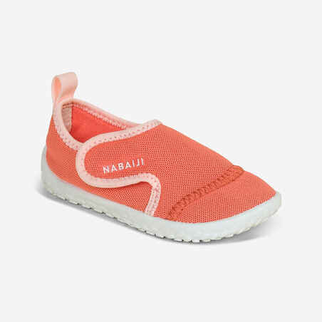 Zapatos de playa para bebés Nabaiji Aquashoes 100 coral