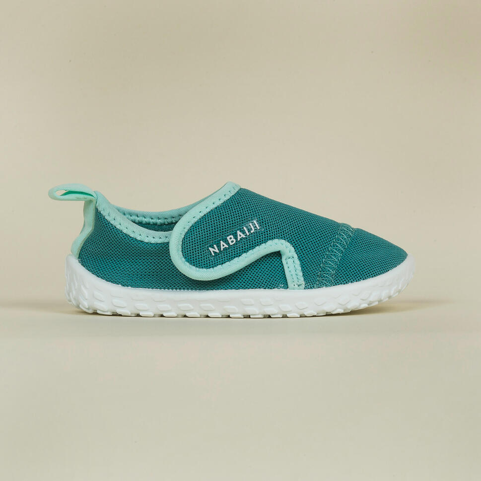 Scarpe acquatiche baby AQUASHOES verdi NABAIJI DECATHLON