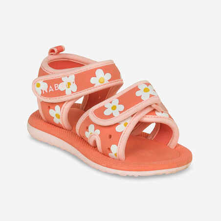 Sandalias de piscina para bebé Nabaiji print rosa