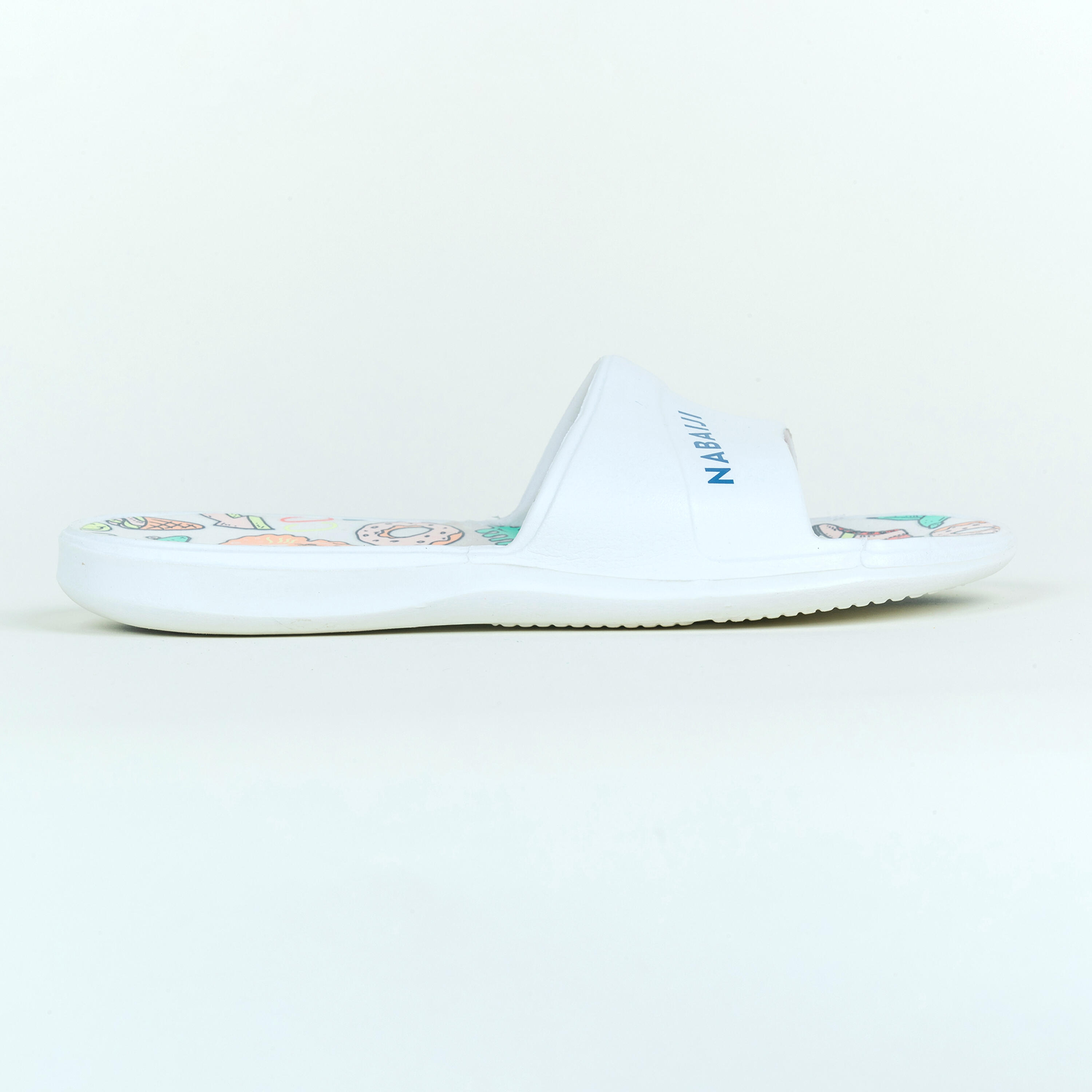 Decathlon | Ciabatte piscina bambino SLAP 500 DINO bianche |  Nabaiji