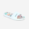 Chanclas Piscina Slap 500 Print Dino Niños Blanco