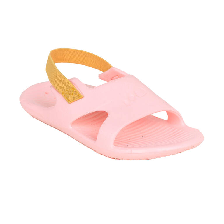 Kids' Pool Sandal SLAP 100 BASIC Neon pastel coral