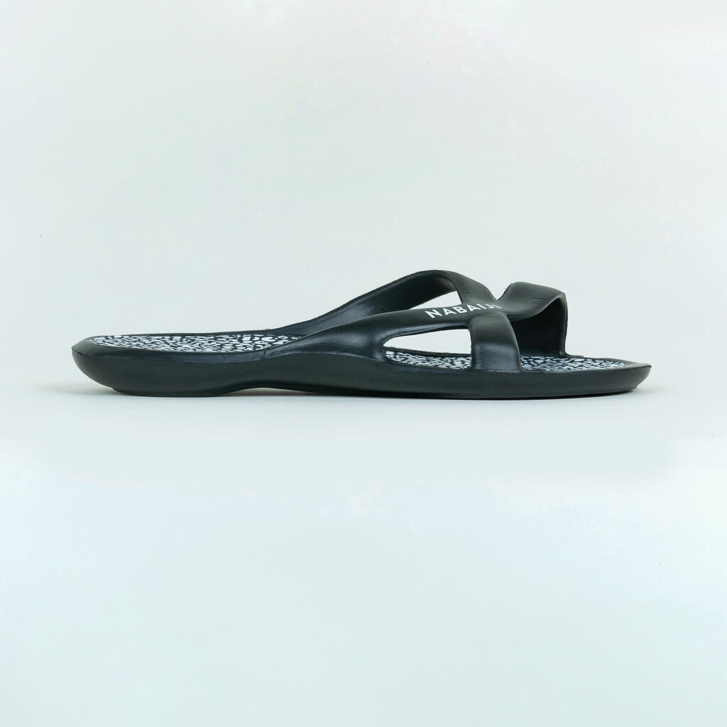 Women's pool sandals Slap 500 Lea black White