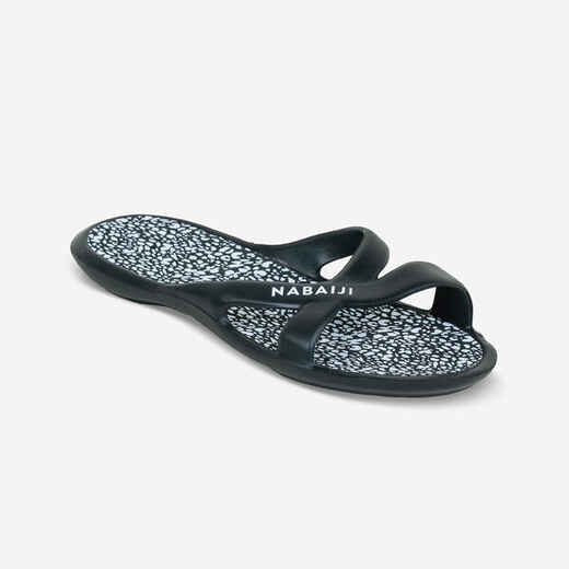 
      Women's pool sandals Slap 500 Lea black White
  
