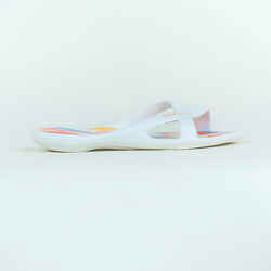 Women's pool sandals Slap 500 Lea white beige