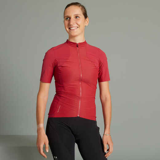 
      Short-Sleeved Mountain Biking Jersey Race - Red
  