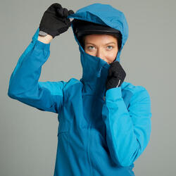 Impermeable Ciclismo MTB Expl 700 Mujer Azul