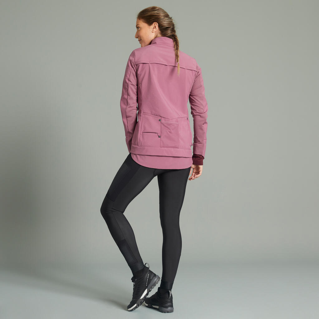 Damen Fahrrad MTB Winterjacke - rosa 