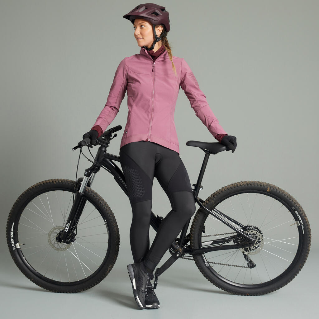 Damen Fahrrad MTB Winterjacke - rosa 