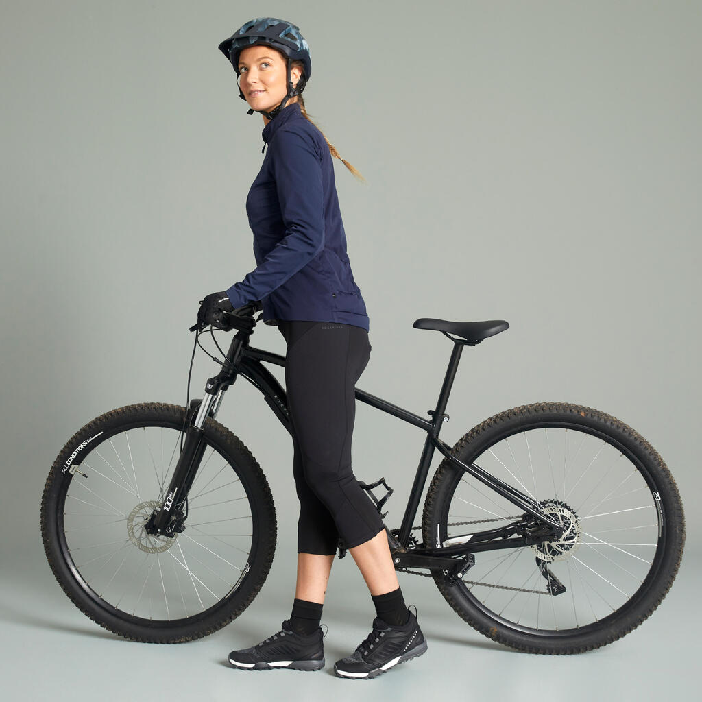 Leggings Ciclismo MTB Explore 500 Mujer Negro