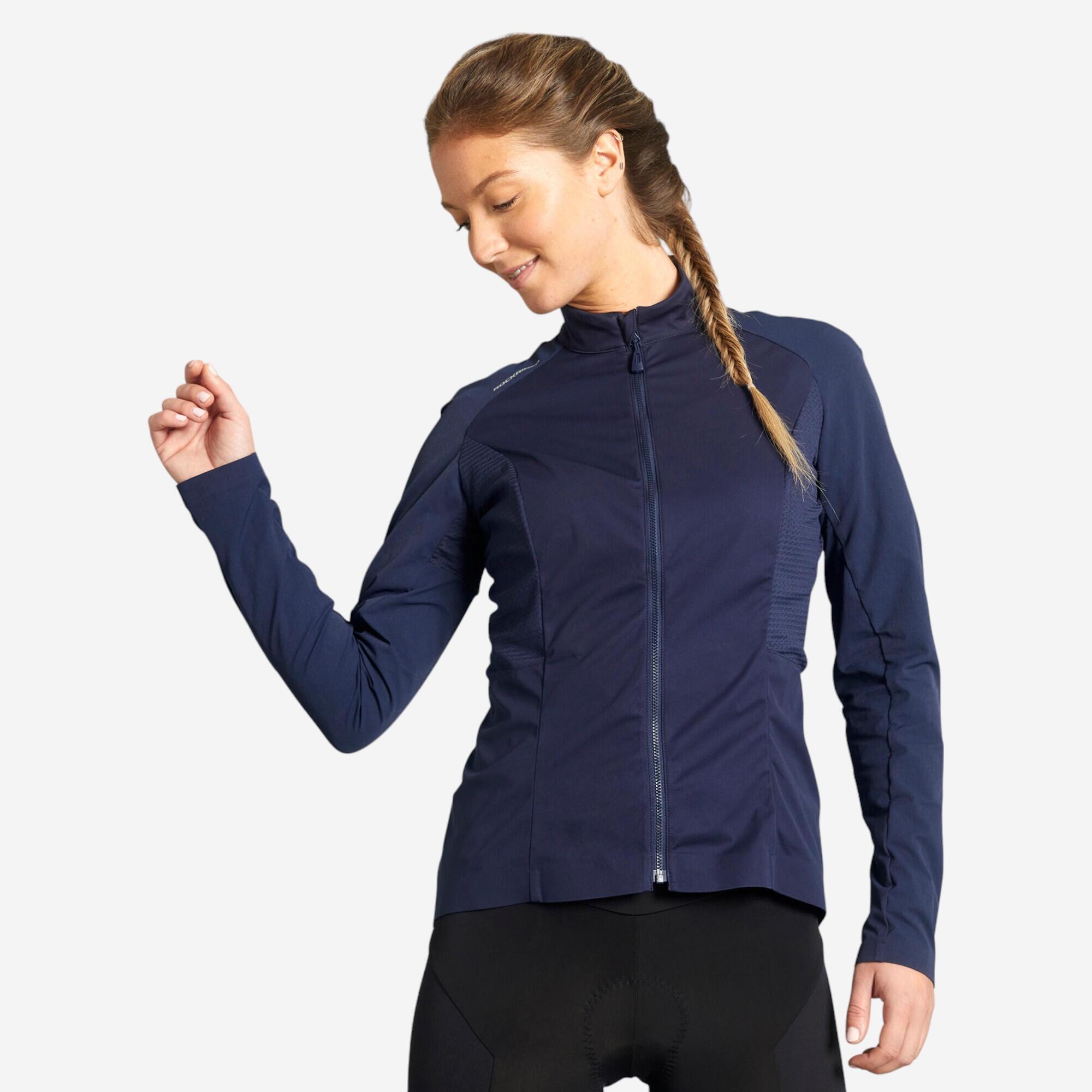 Women's Mountain Biking Windproof Jacket - Navy Blue