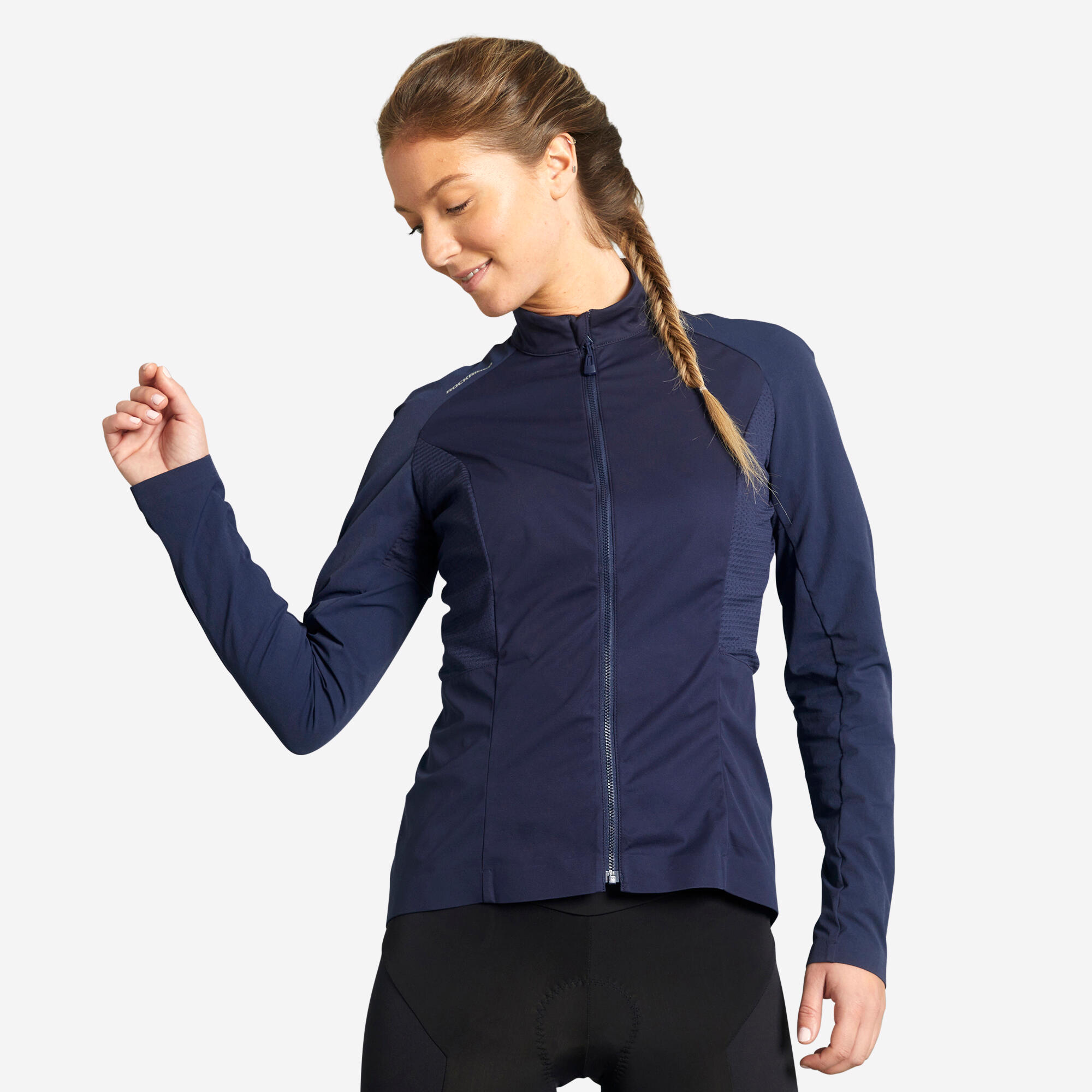 Women's Mountain Biking Windproof Jacket - Navy Blue 1/10