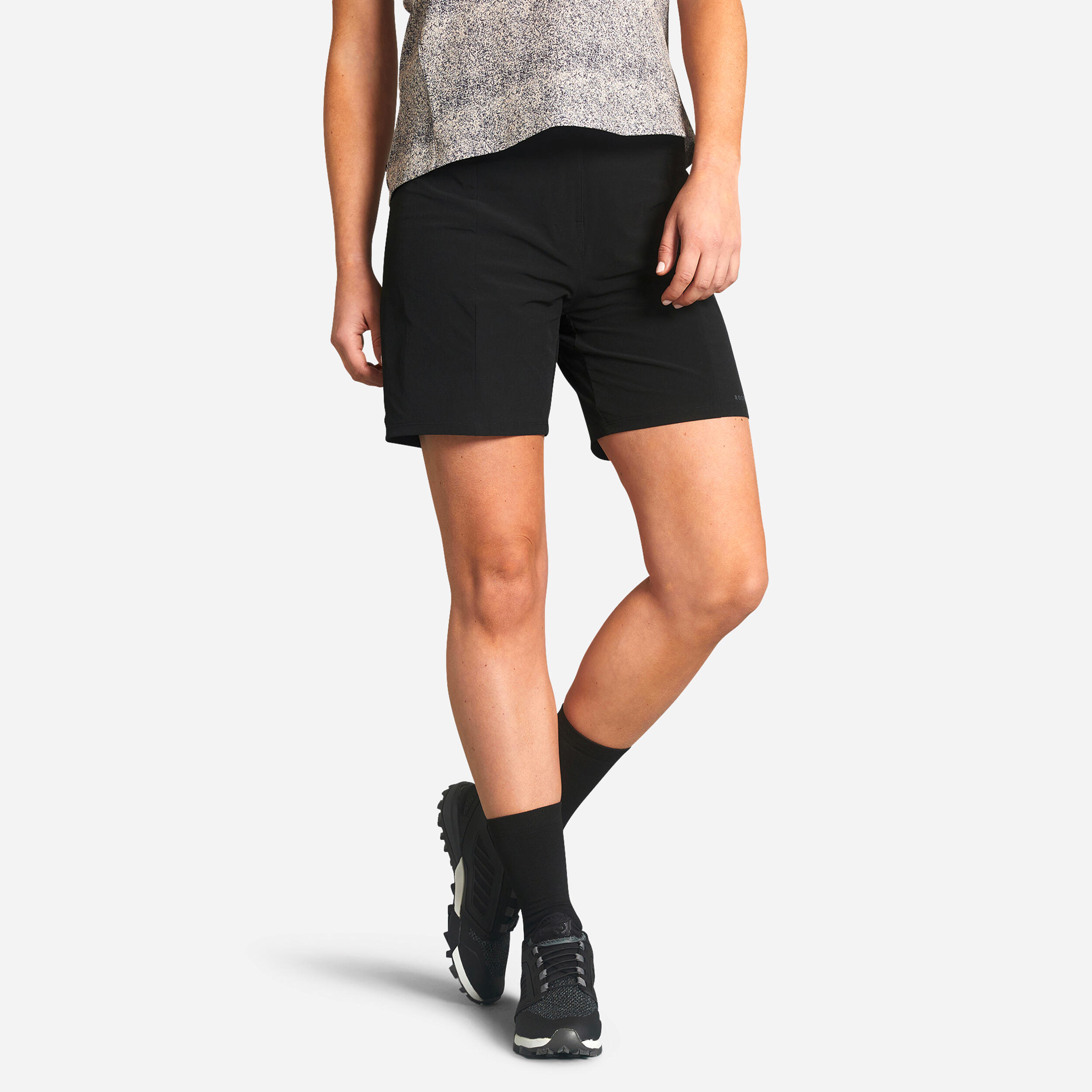 Women's Mountain Bike Cargo Shorts - Black