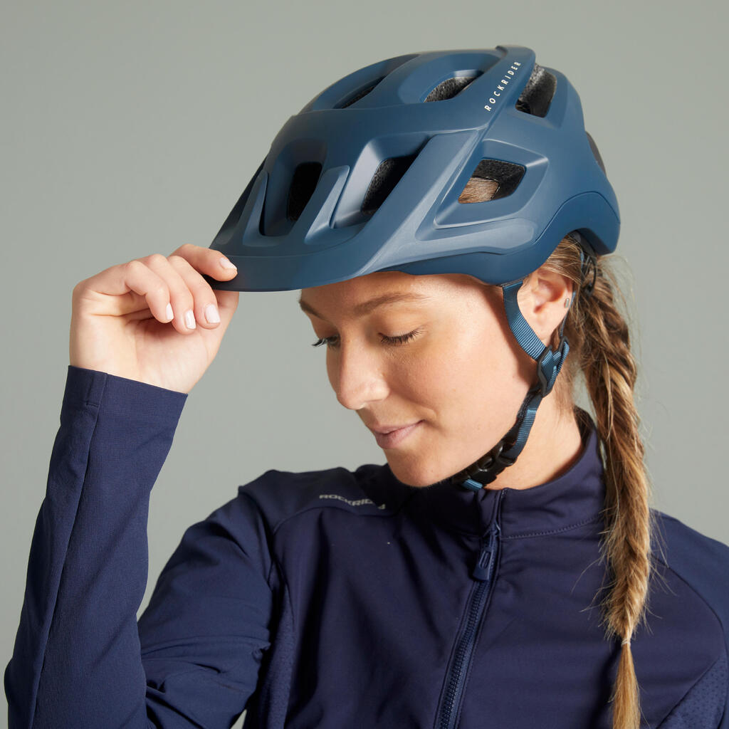 CASQUE VELO VTT EXPL 500 BLEU