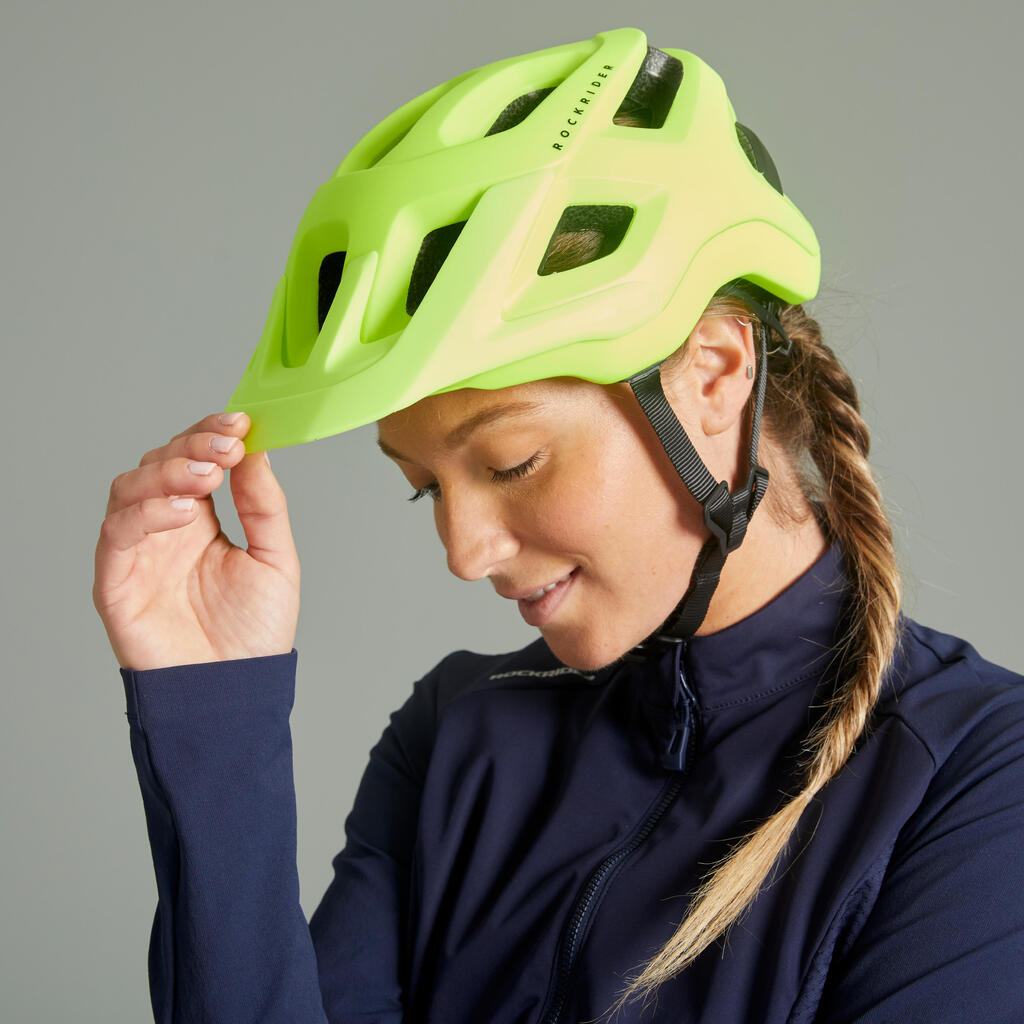 Erwachsene MTB Fahrradhelm - Expl 500 grün 