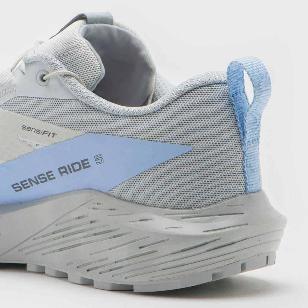 Dámska trailová bežecká obuv Sense Ride 5 sivo-modrá